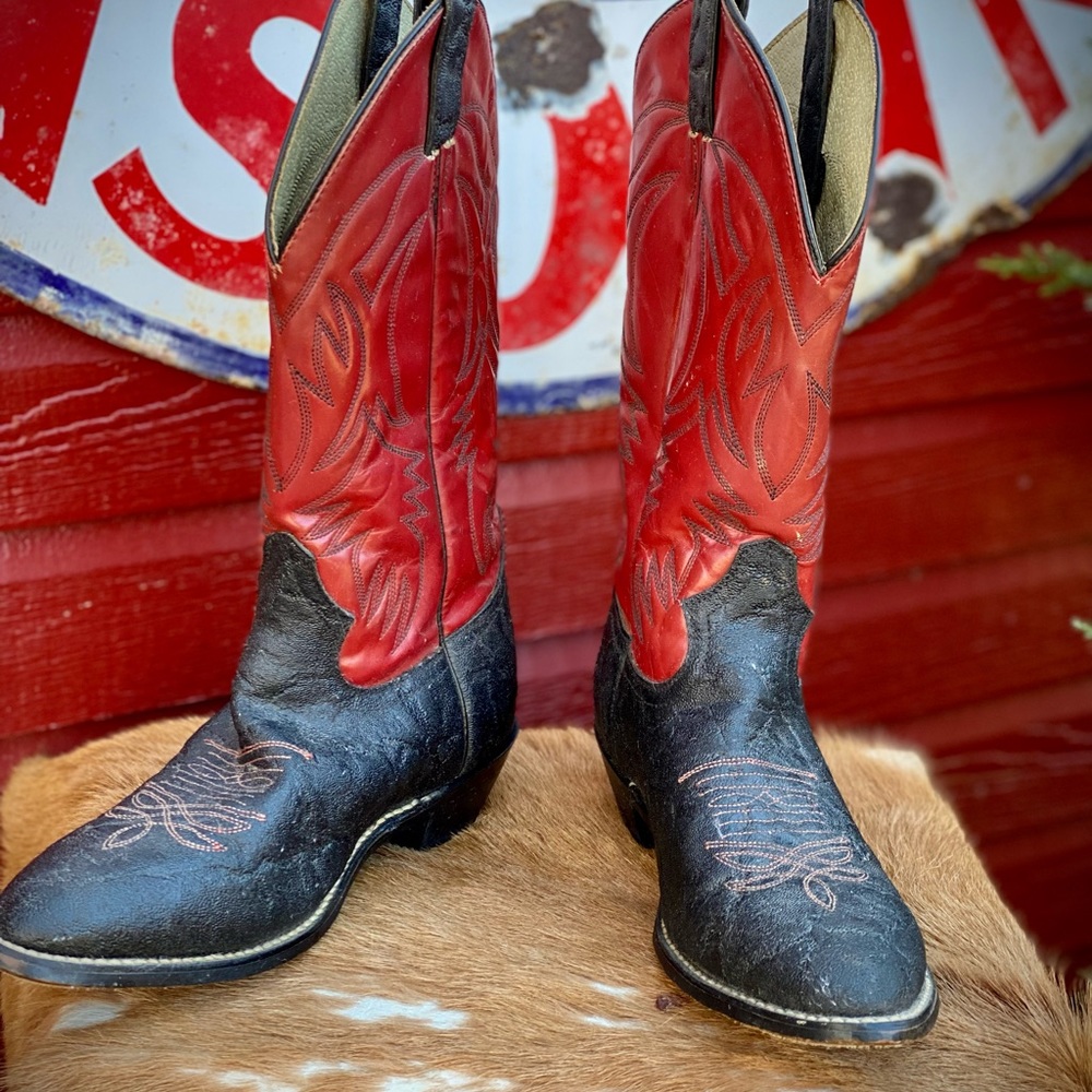 Vintage Justin Western Cowboy Boots Women’s Size 5D